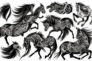 Mustang horse tattoo idea