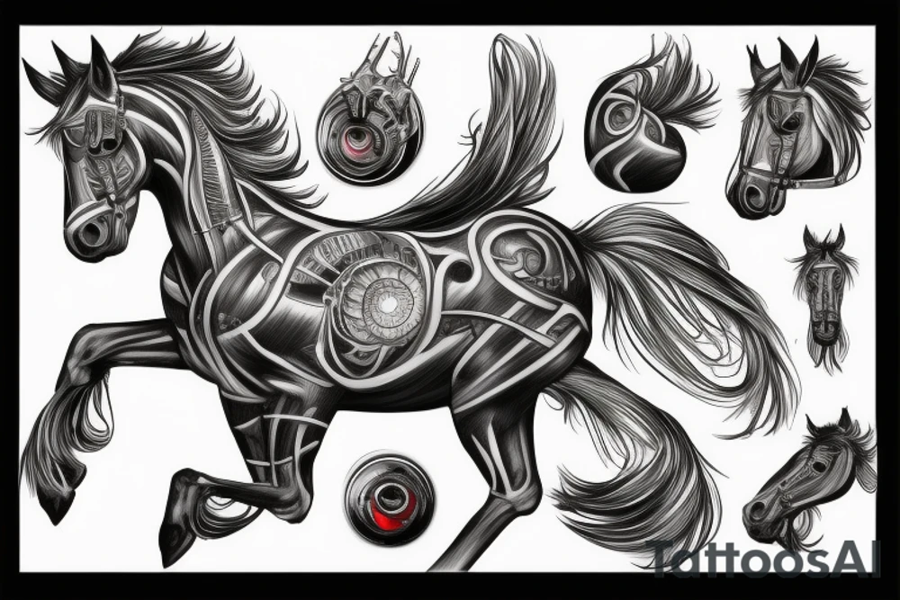 Mustang horse tattoo idea