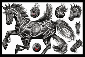 Mustang horse tattoo idea
