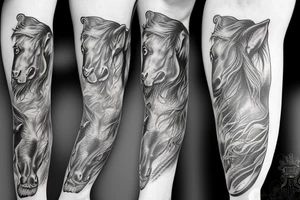 Mustang horse tattoo idea