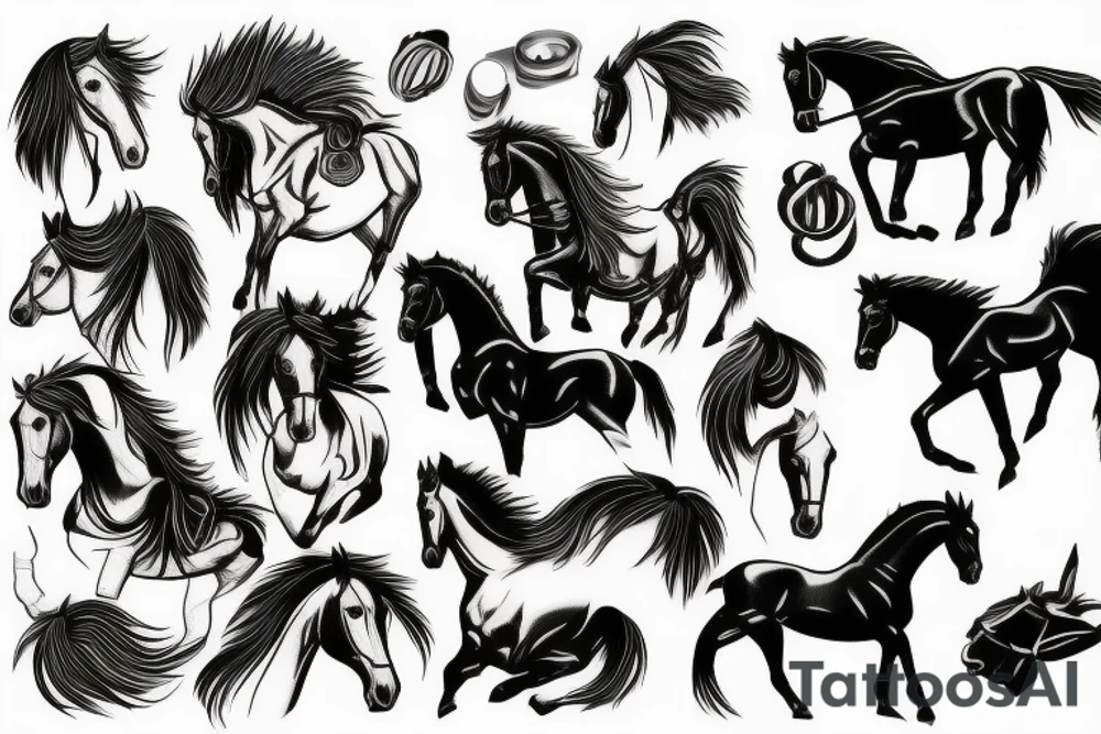 Mustang horse tattoo idea