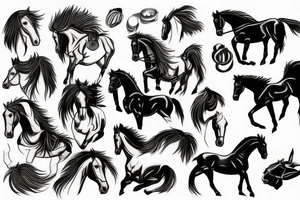 Mustang horse tattoo idea