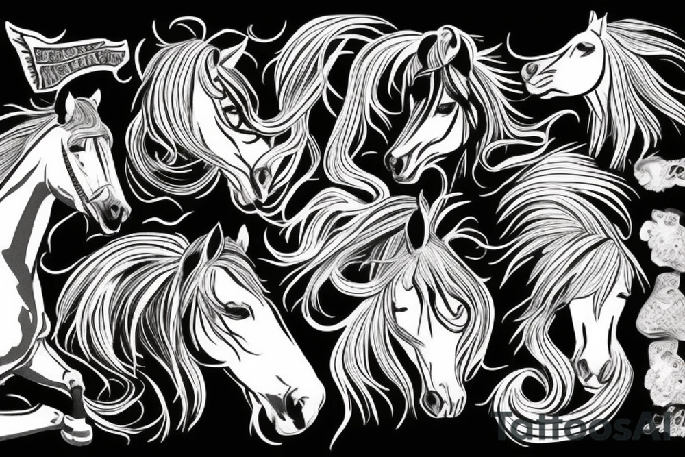 Mustang horse tattoo idea