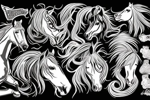 Mustang horse tattoo idea
