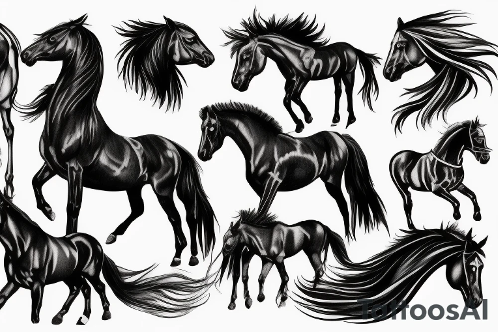 Mustang horse tattoo idea
