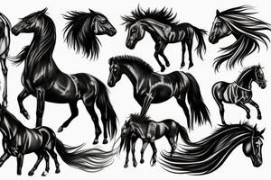 Mustang horse tattoo idea