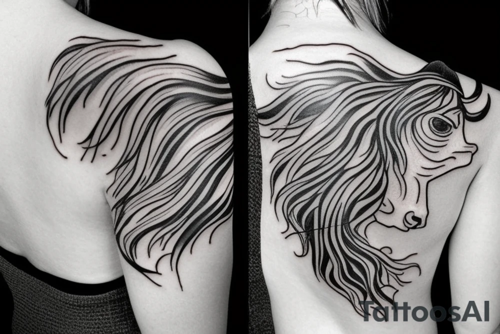Mustang horse tattoo idea