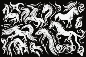 Mustang horse tattoo idea