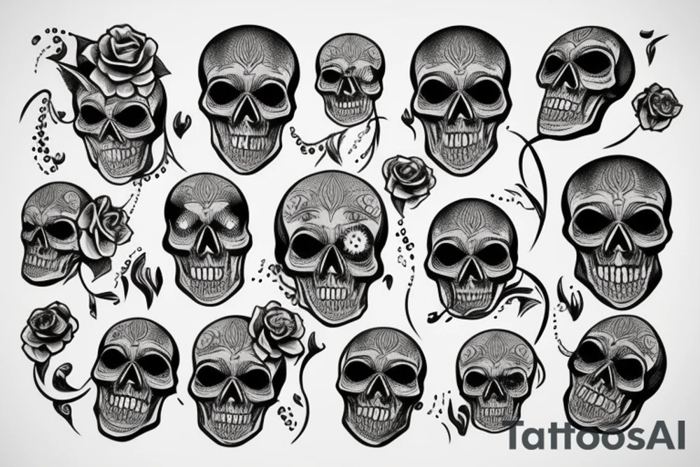 skull tattoo idea