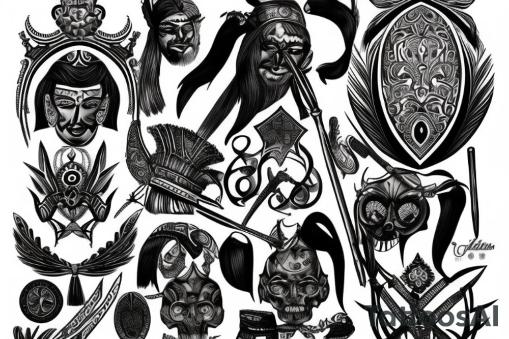 Old Serbian warrior tattoo idea