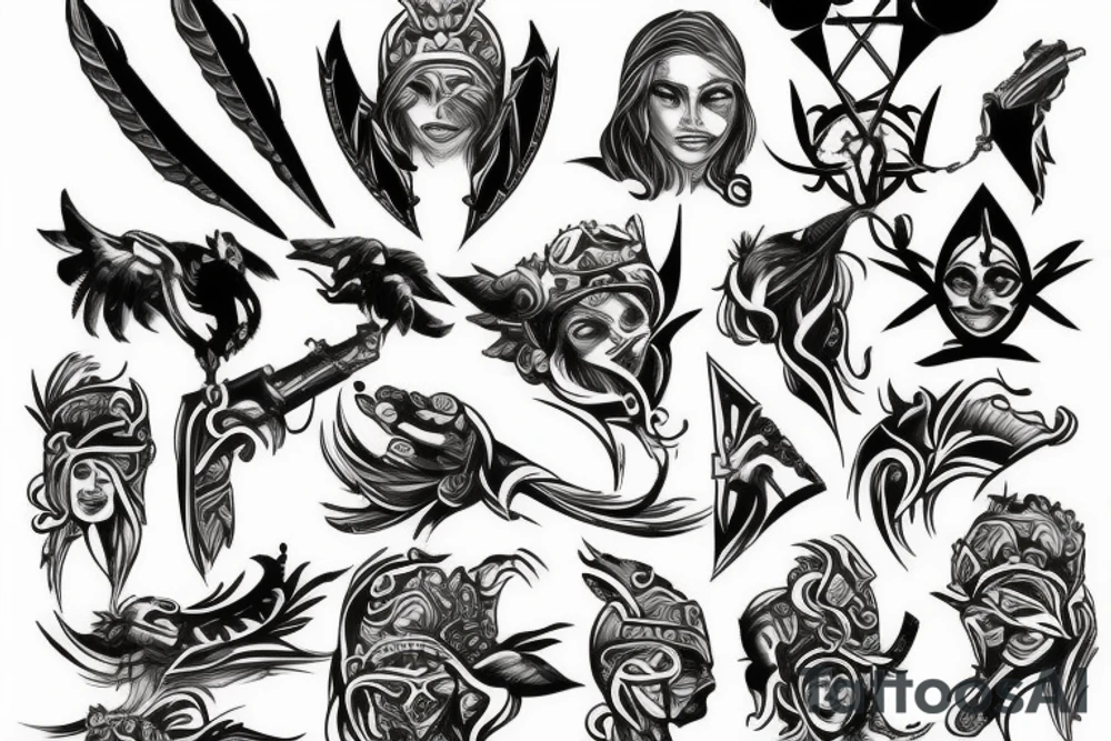 warrior tattoo idea