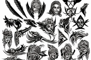 warrior tattoo idea