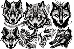 Lonewolf tattoo idea