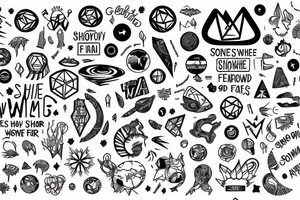 The earth with the words “Somehow we gotta find a way” tattoo idea