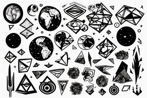 The earth with the words “Somehow we gotta find a way” tattoo idea