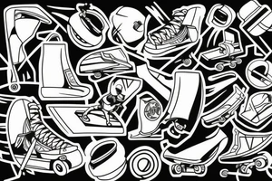 Skateboard tattoo idea