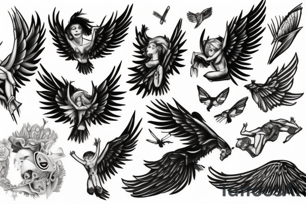 Icarus tattoo idea