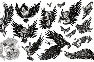 Icarus tattoo idea