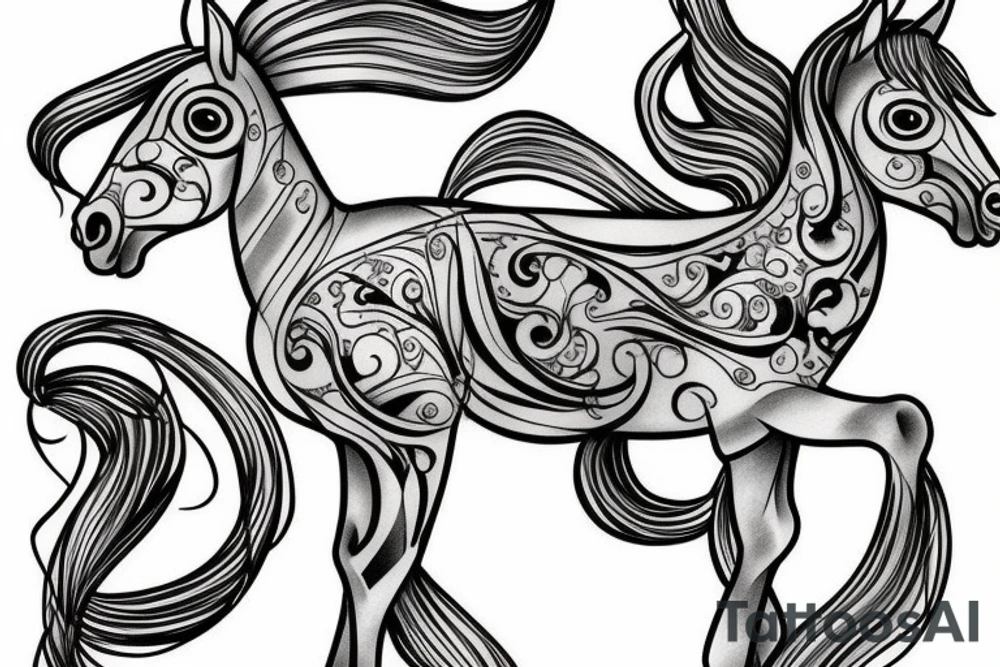 Calm foal tattoo idea