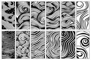 Waves space and life tattoo idea