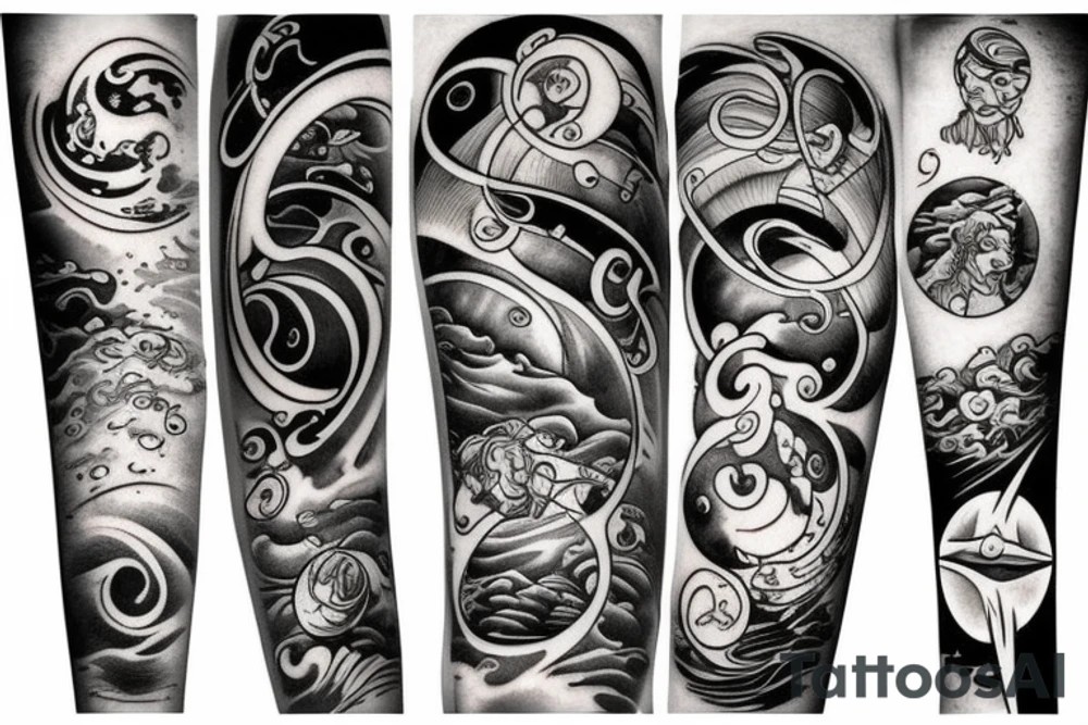 Waves planets and treasure planet tattoo idea Waves planets and treasure planet tattoo idea