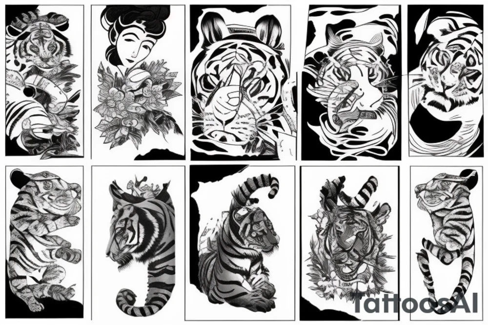 Tiger tattoo idea