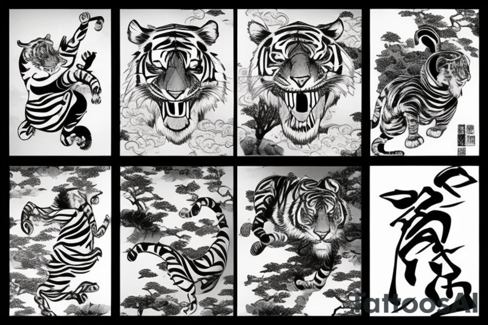Tiger strikes tattoo idea