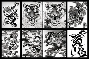 Tiger strikes tattoo idea