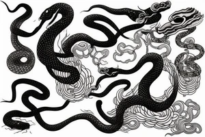 Snake strikes tattoo idea