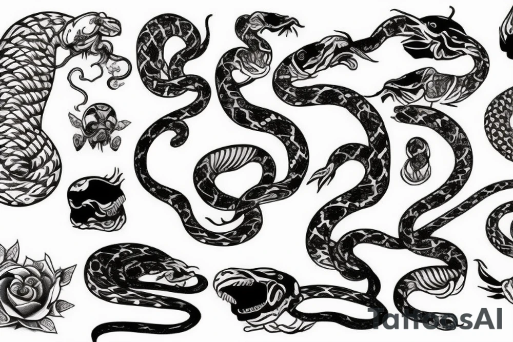 Snake strikes tattoo idea