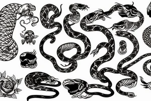 Snake strikes tattoo idea