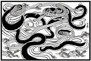 Snake strikes tattoo idea