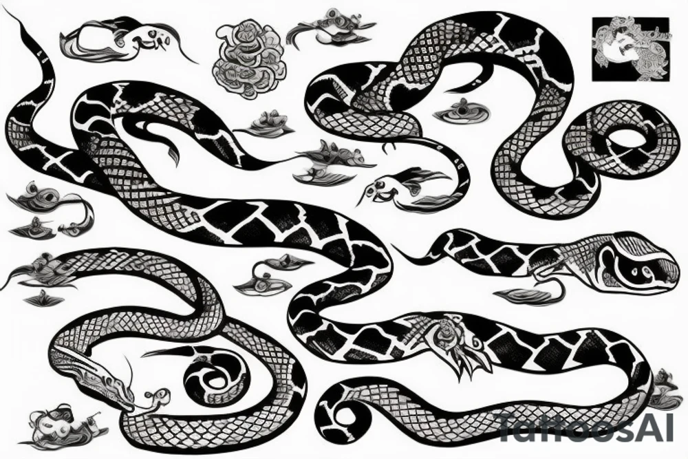 Snake strikes tattoo idea