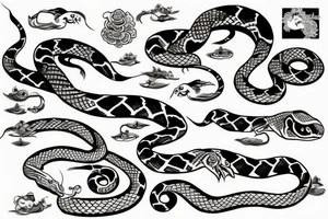 Snake strikes tattoo idea