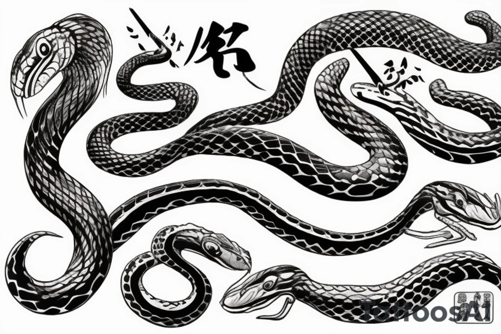 Snake strikes tattoo idea
