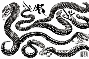Snake strikes tattoo idea
