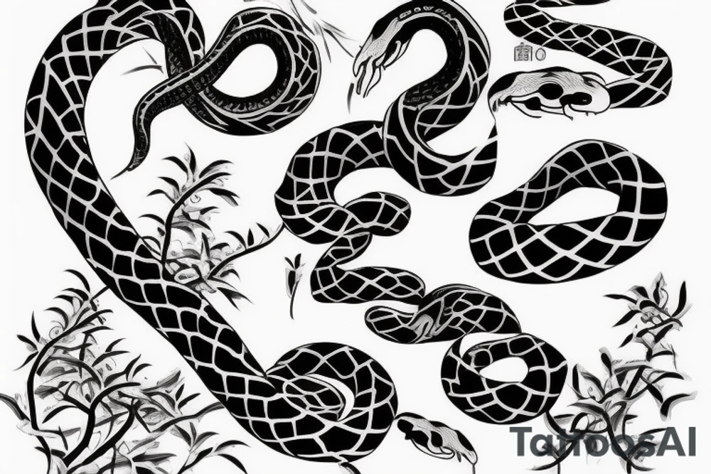 Snake strikes tattoo idea