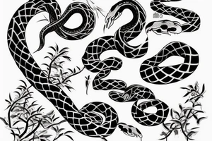 Snake strikes tattoo idea