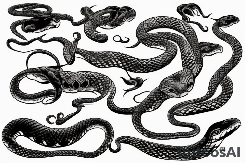 Snake strikes tattoo idea