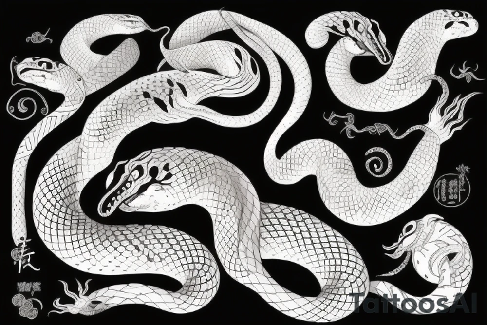 Naja snake tattoo idea