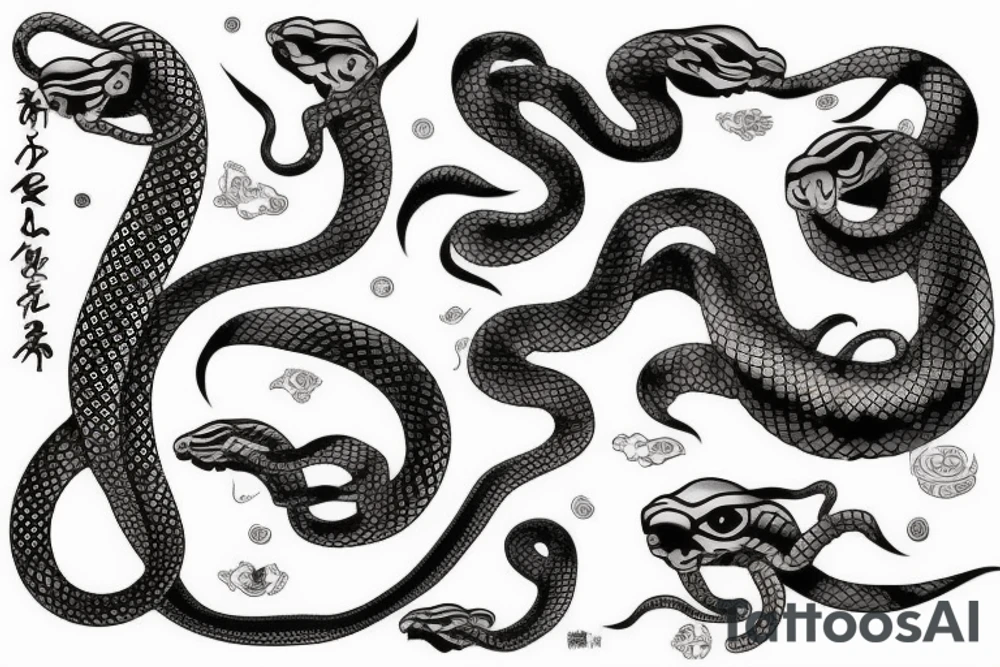 Naja snake tattoo idea