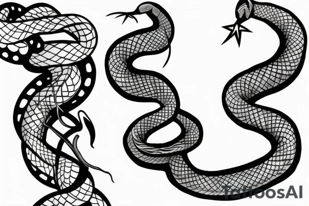 snake and branch sleeve tattoo idea