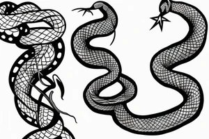 snake and branch sleeve tattoo idea
