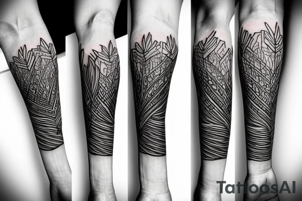 branch sleeve tattoo tattoo idea