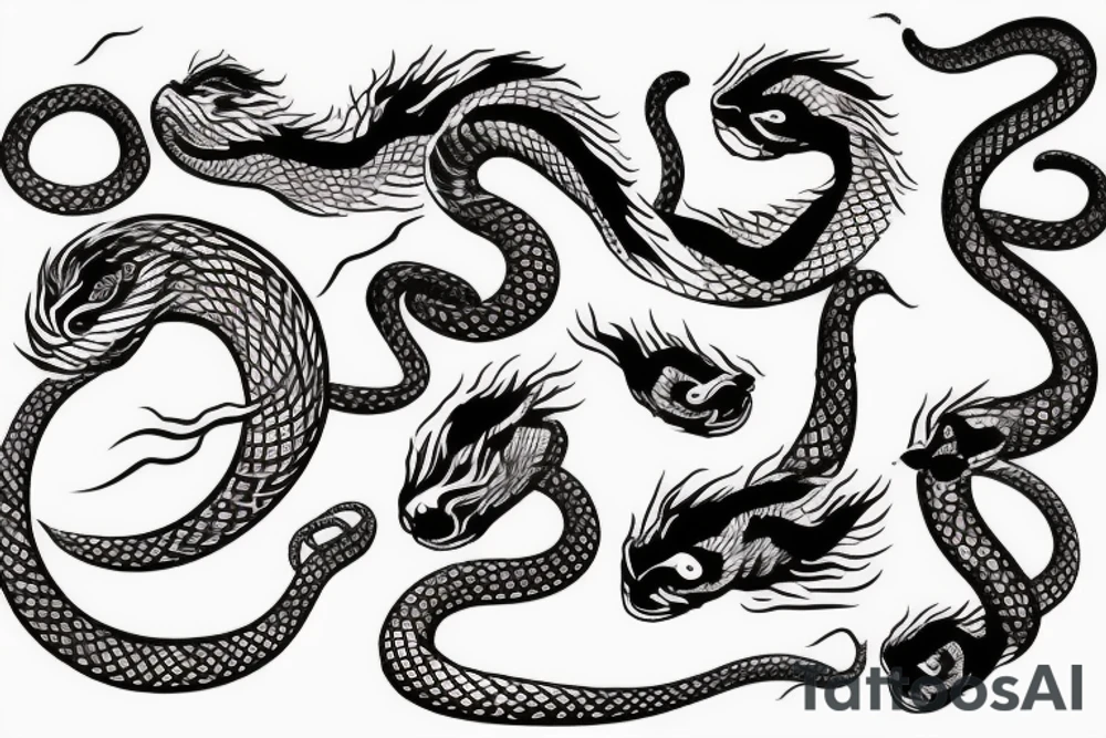 Snake striking tattoo idea