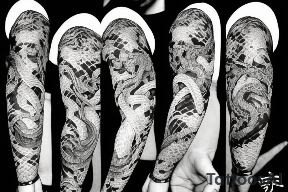 Snake striking tattoo idea