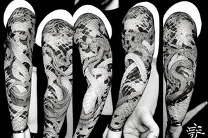 Snake striking tattoo idea
