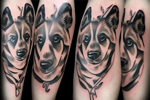 Wild dog hunting tattoo idea
