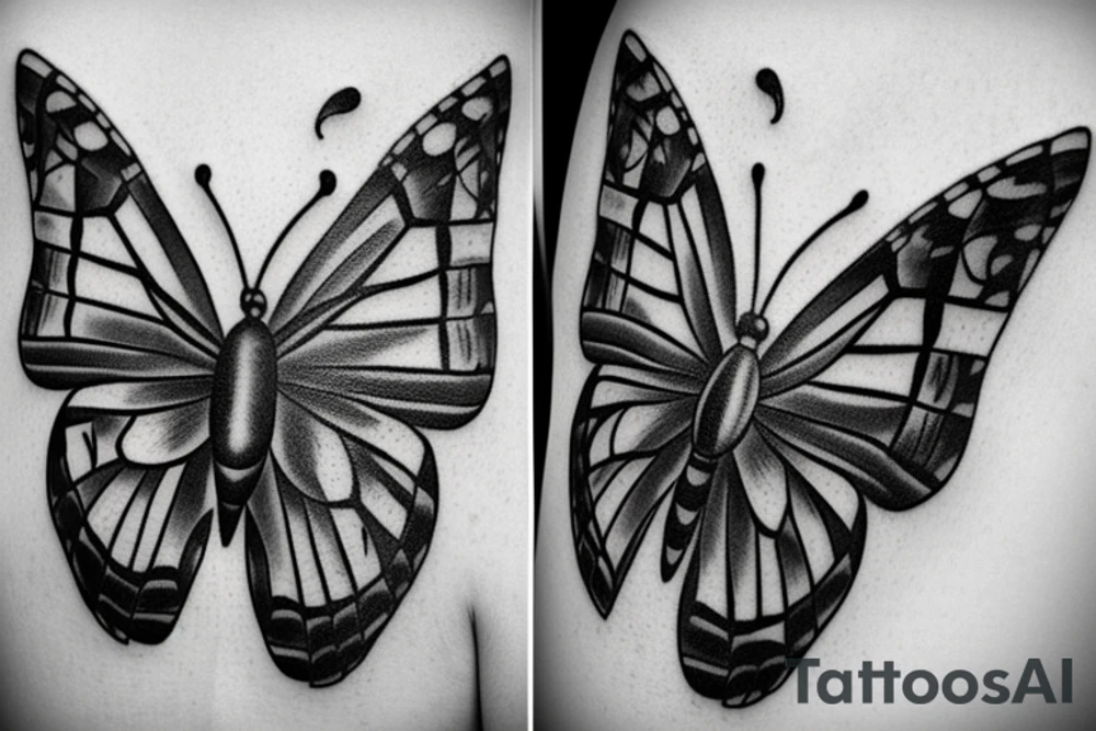 Metamorphosis butterfly tattoo idea