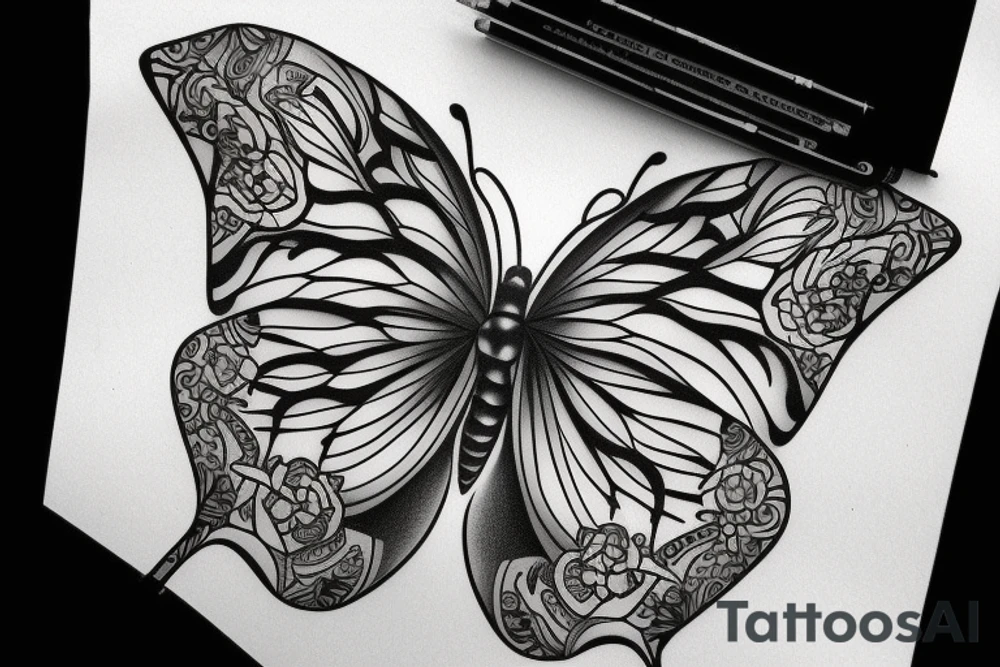 Butterfly tattoo idea